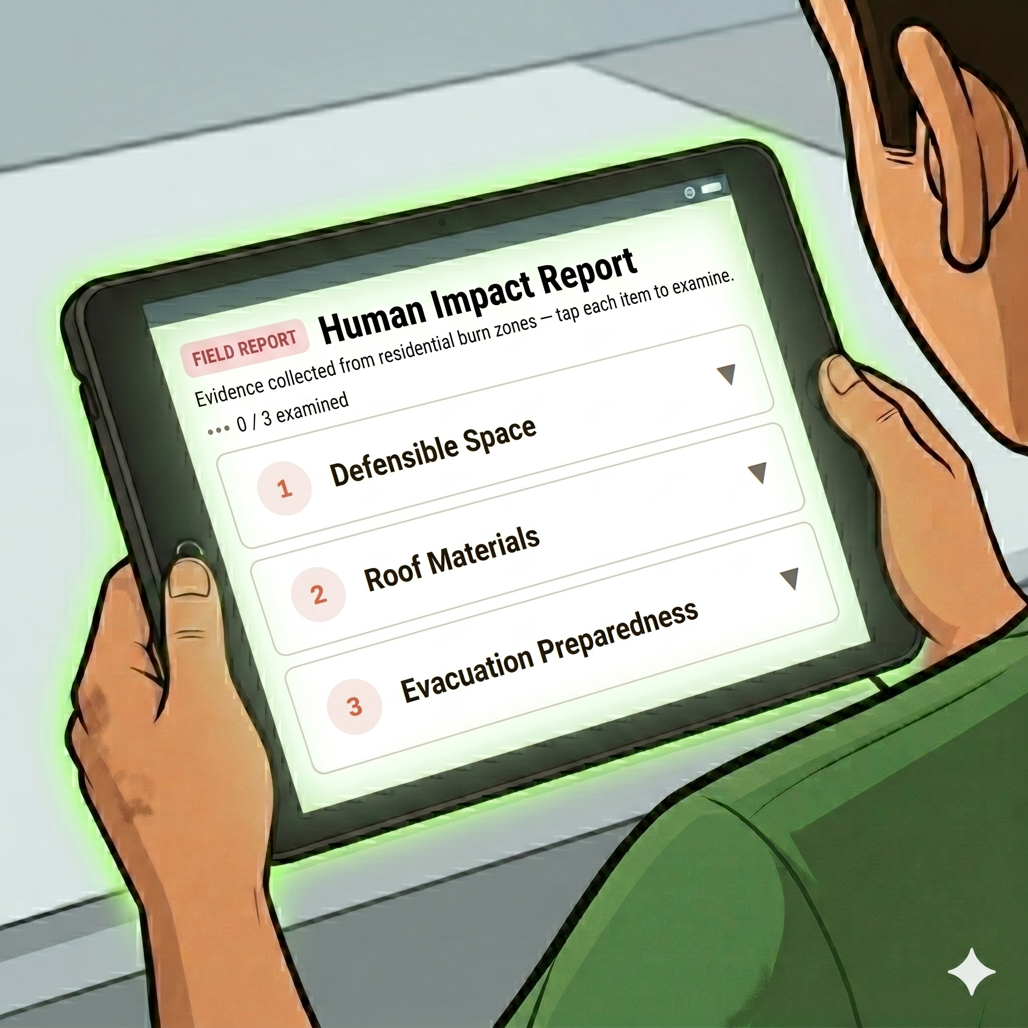 Student analyzing home survival data